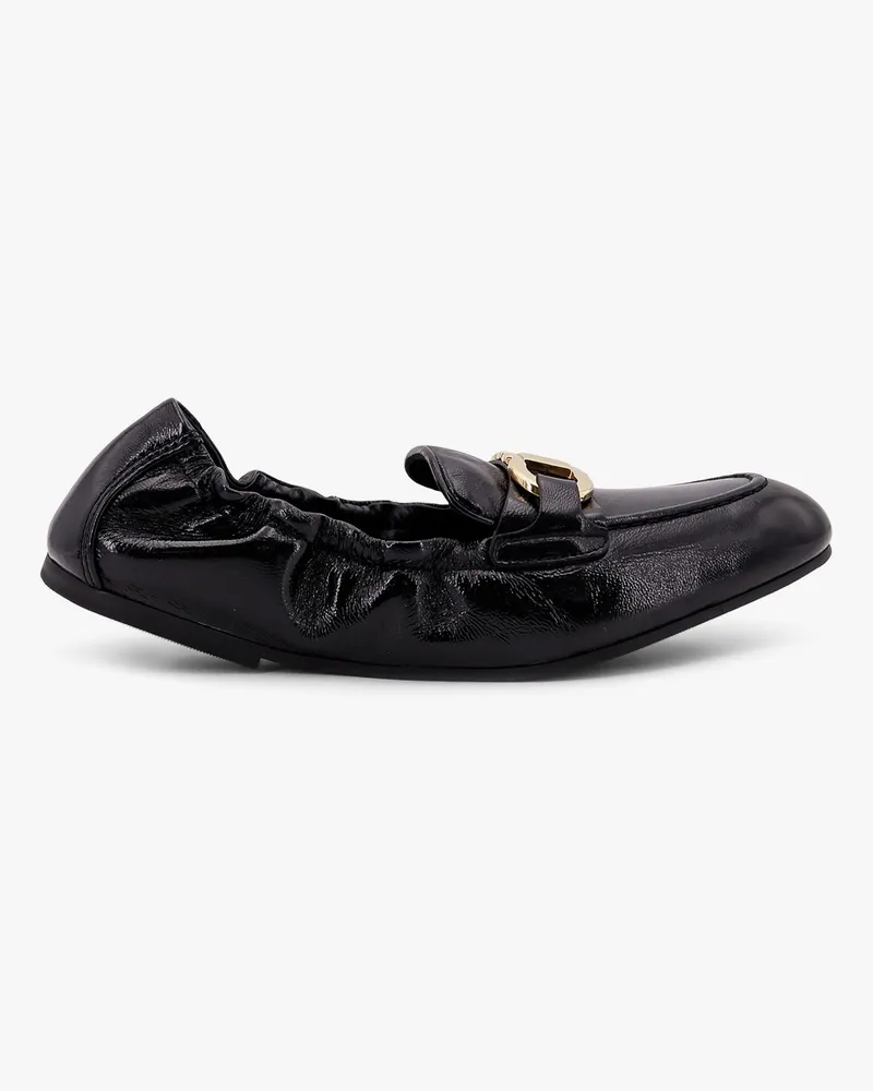 Ferragamo Jodie deconstructed leather loafer -  - gender_Woman Black