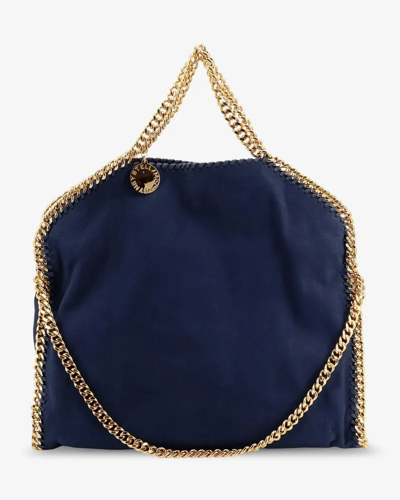 Stella McCartney Falabella alter suede shoulder bag with metal profiles -  - gender_Woman Blue