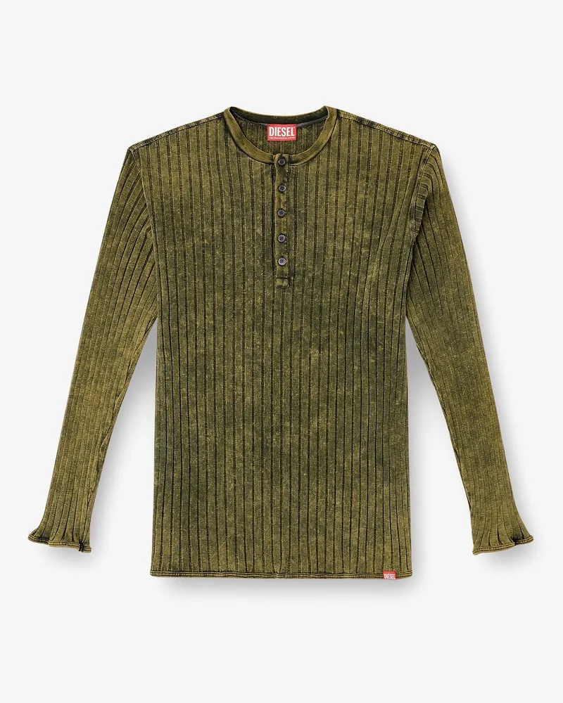 Diesel T-Ally stretch cotton T-shirt -  - gender_Man Green