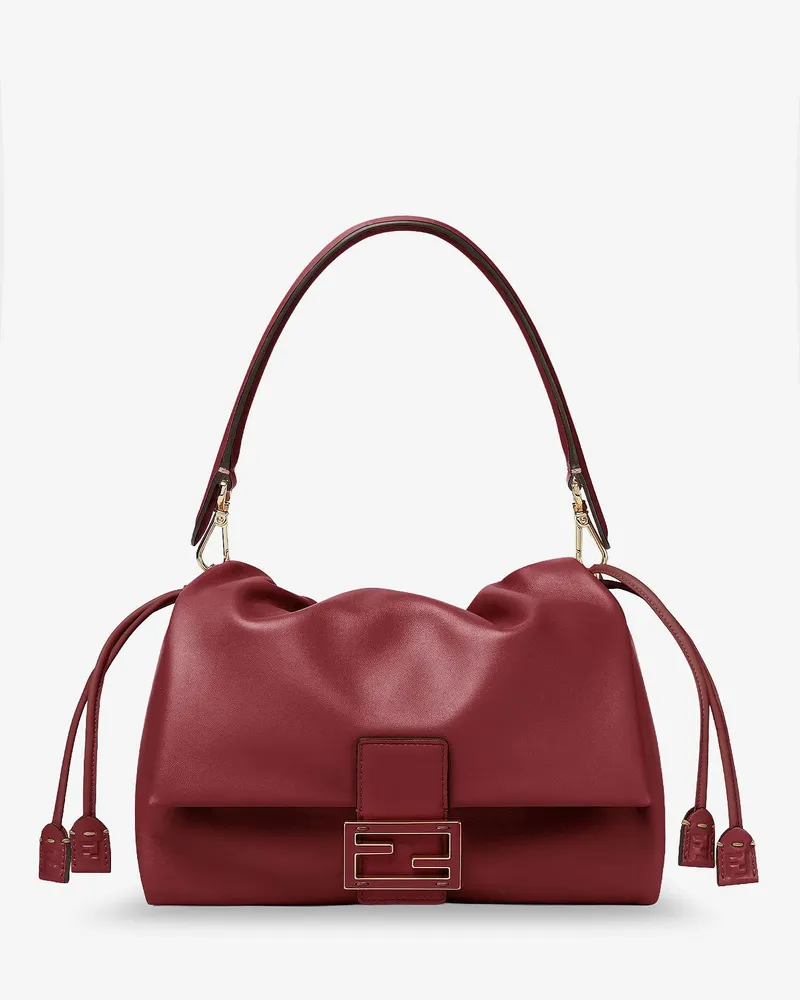 Fendi Mamma Baguette Medium leather crossbody bag -  - gender_Woman Red