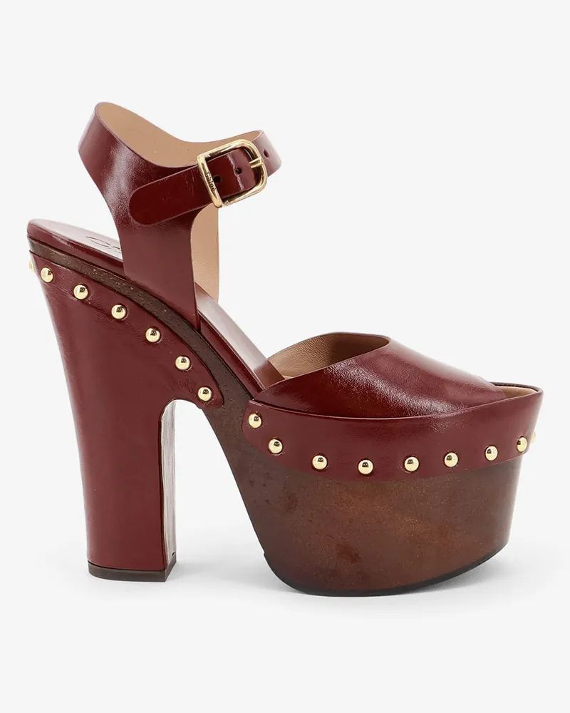 Chloé Meret sandals with oversized platform -  - gender_Woman Brown