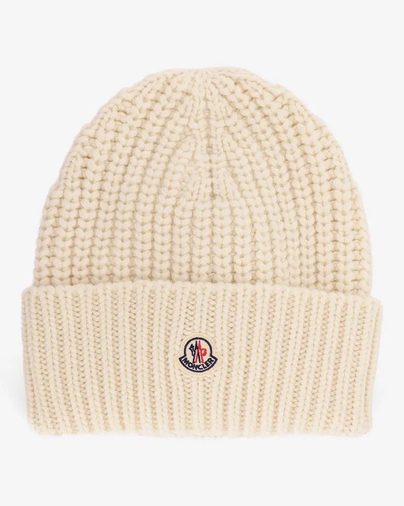 Moncler Wool and cashmere beanie hat -  - gender_Woman White