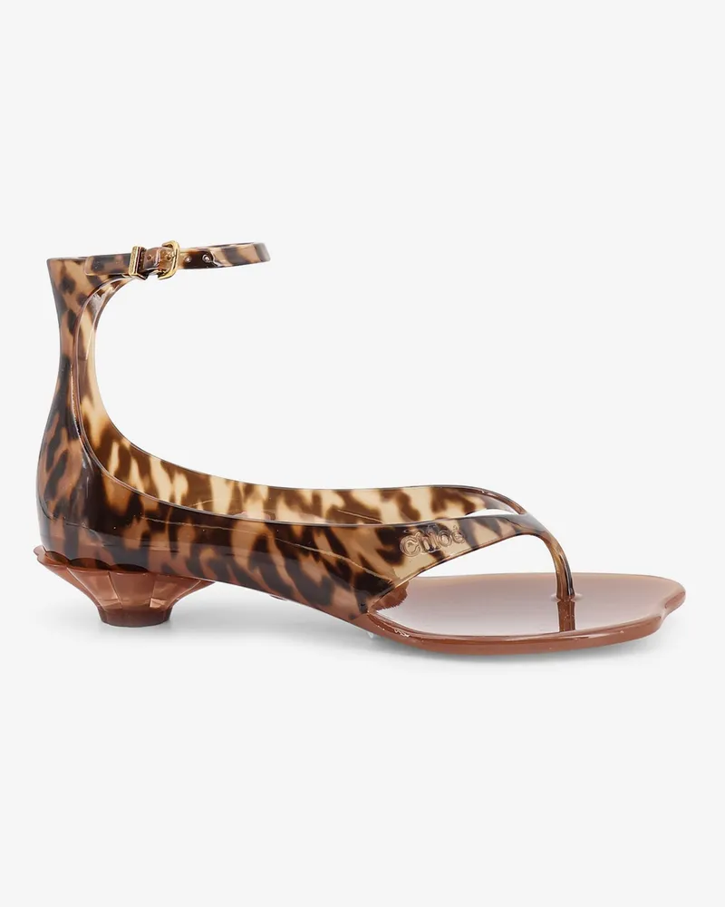 Chloé Jelly TPU sandals with animal print -  - gender_Woman Animal