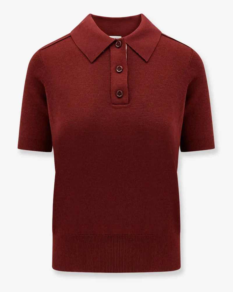 Burberry Wool polo shirt -  - gender_Woman Brown
