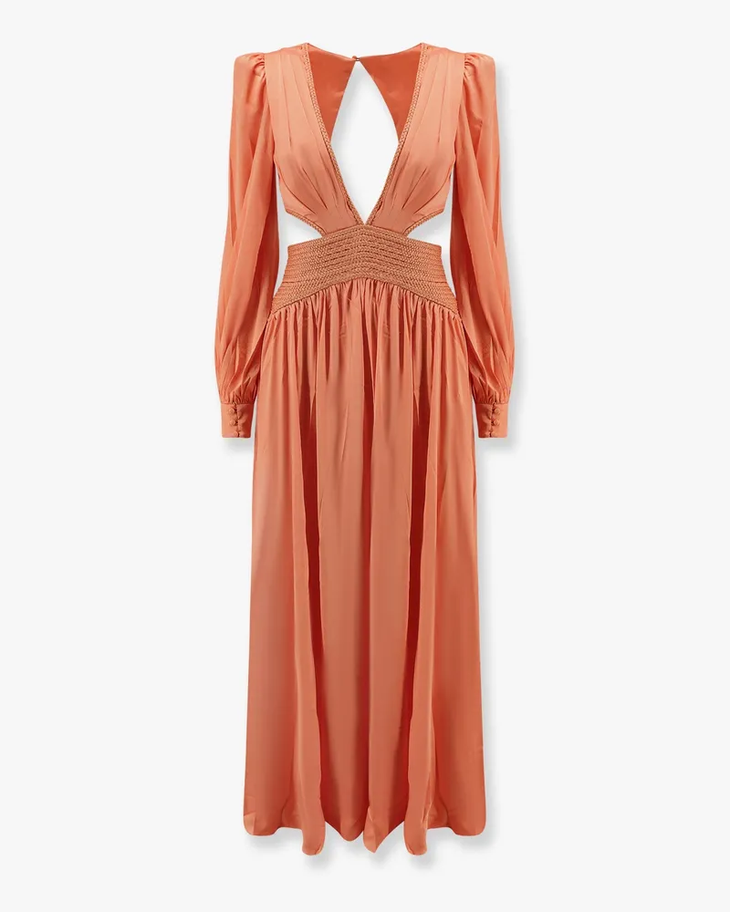 Pat Bo Satin sunset long dress with cut-out details -  - gender_Woman 