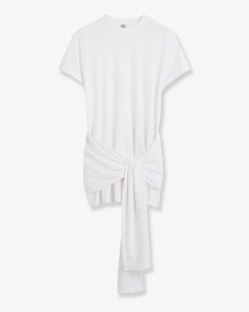 Totême Lyocell and cotton blend T-shirt -  - gender_Woman White