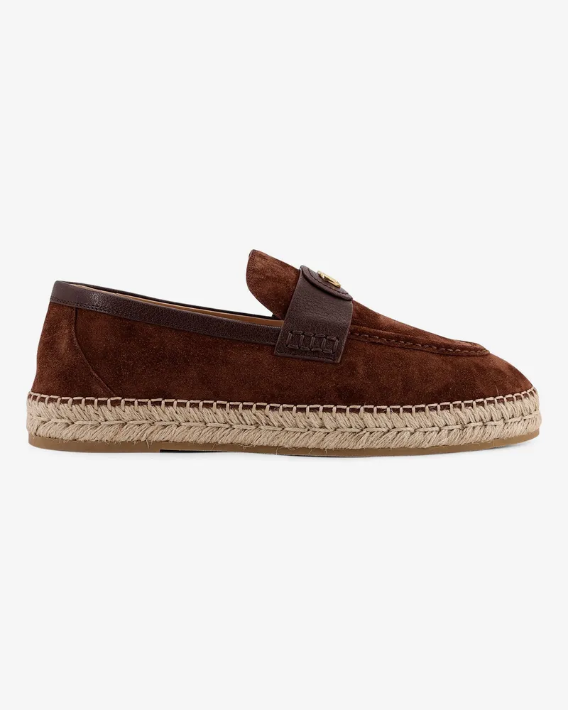 Valentino Garavani Suede espadrilles with VLogo Signature -  - gender_Man Brown