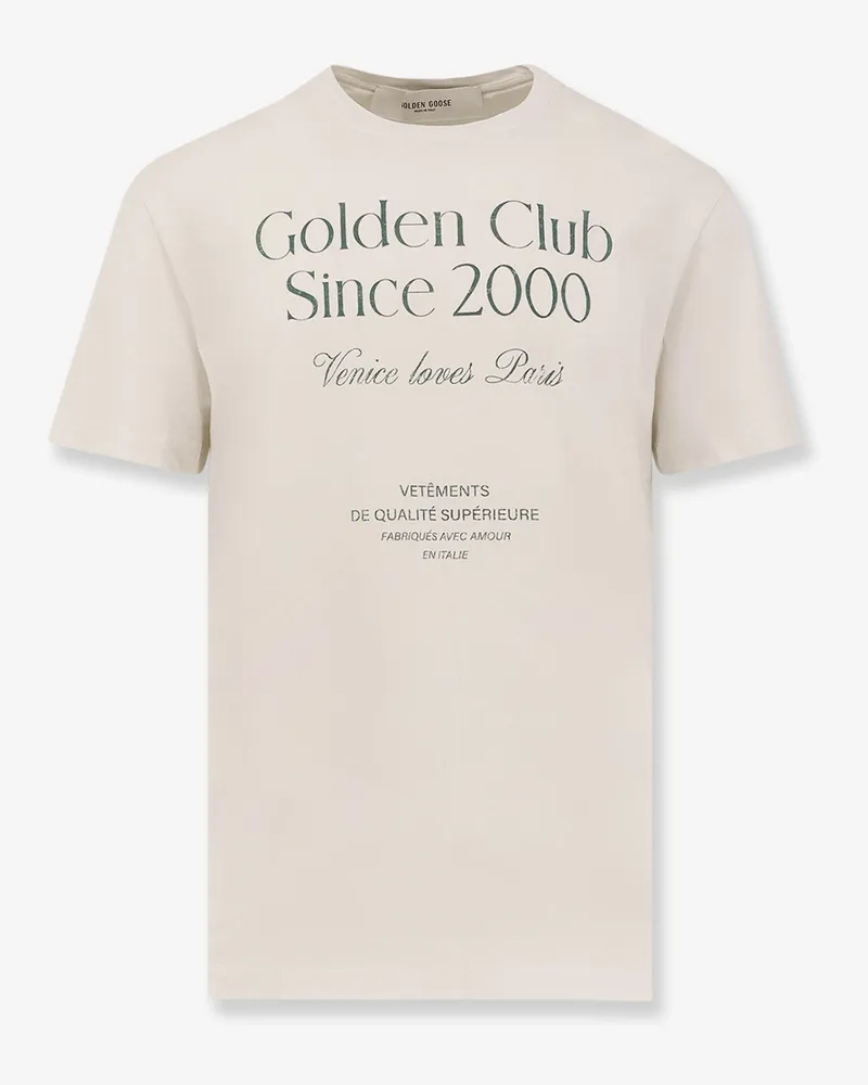 Golden Goose Cotton t-shirt with print -  - gender_Man White