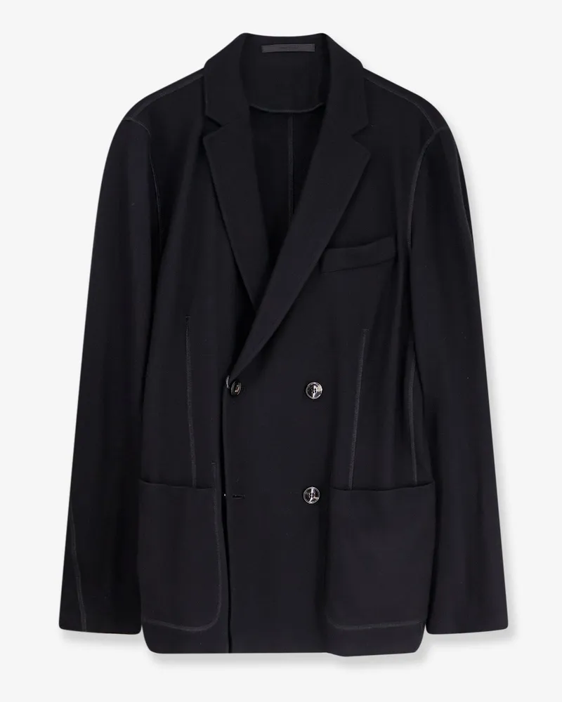 Giorgio Armani Double-breasted cashmere blazer -  - gender_Man Black