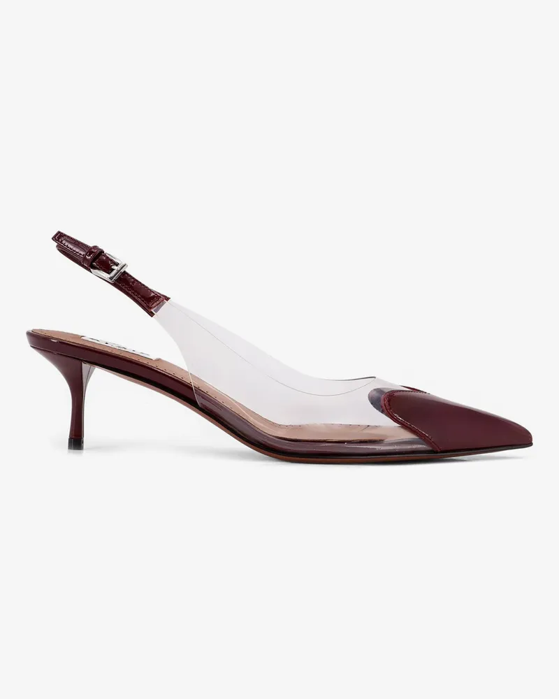 Alaïa Le Coeur PVC and leather slingback décolleté -  - gender_Woman Red