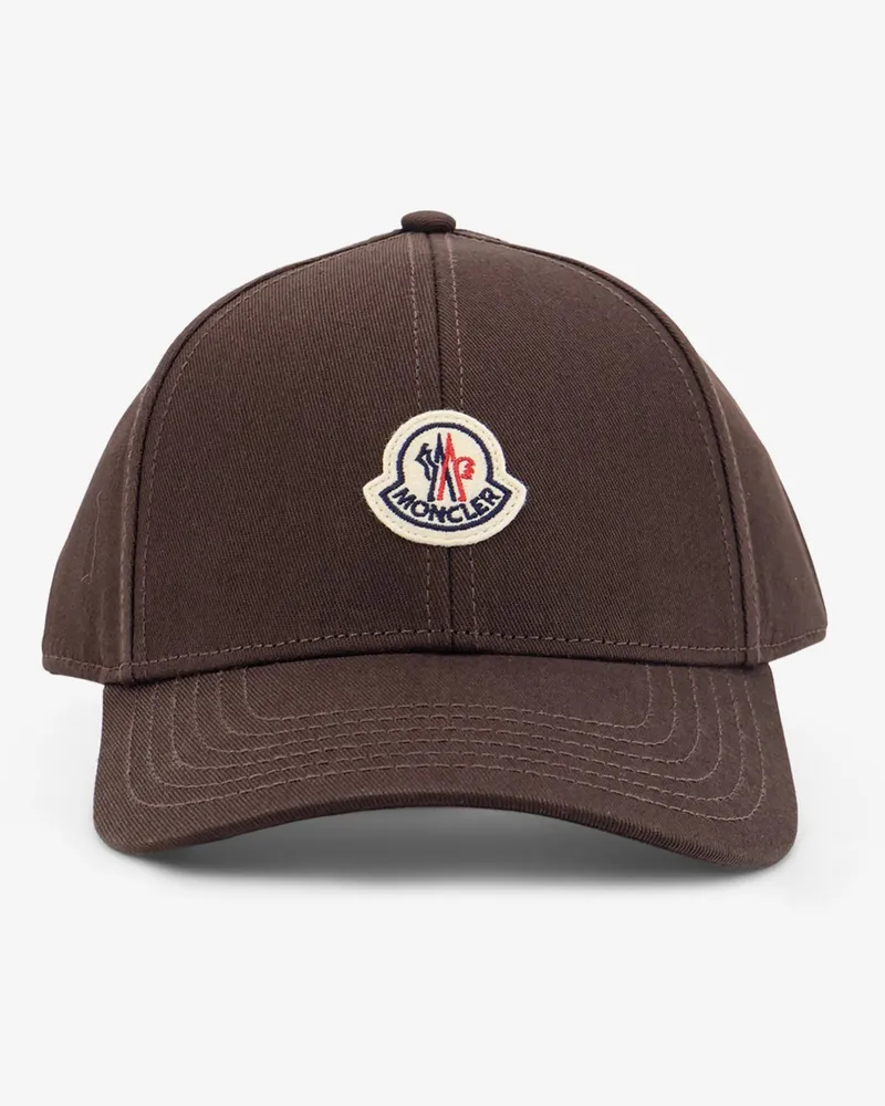 Moncler Cotton Baseball Hat -  - gender_Man Brown