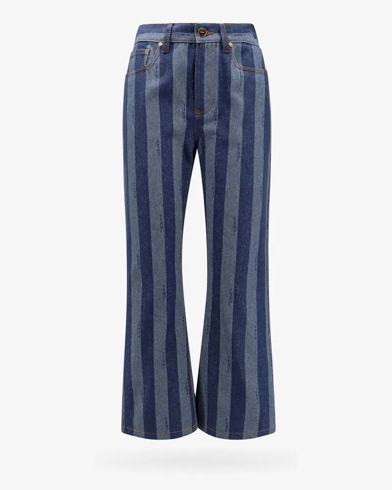 Fendi Cotton jeans with pequin stripes -  - gender_Woman Blue
