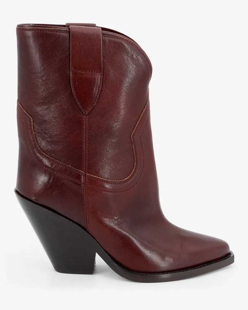 Isabel Marant Leyane leather boots -  - gender_Woman Brown