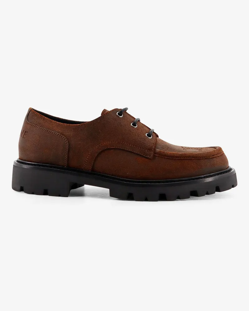 Celine Derby 35 waxed suede Lace Up shoe -  - gender_Man Brown