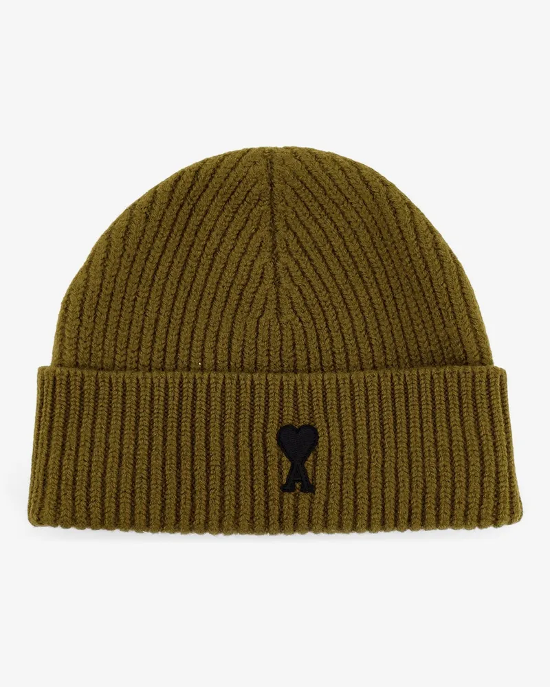 AMI Paris Beanie wool hat -  - gender_Man Brown