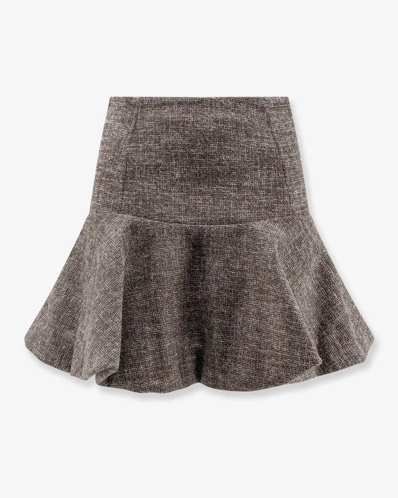 Pinko Hot Dogs tweed flannel mini skirt -  - gender_Woman Brown