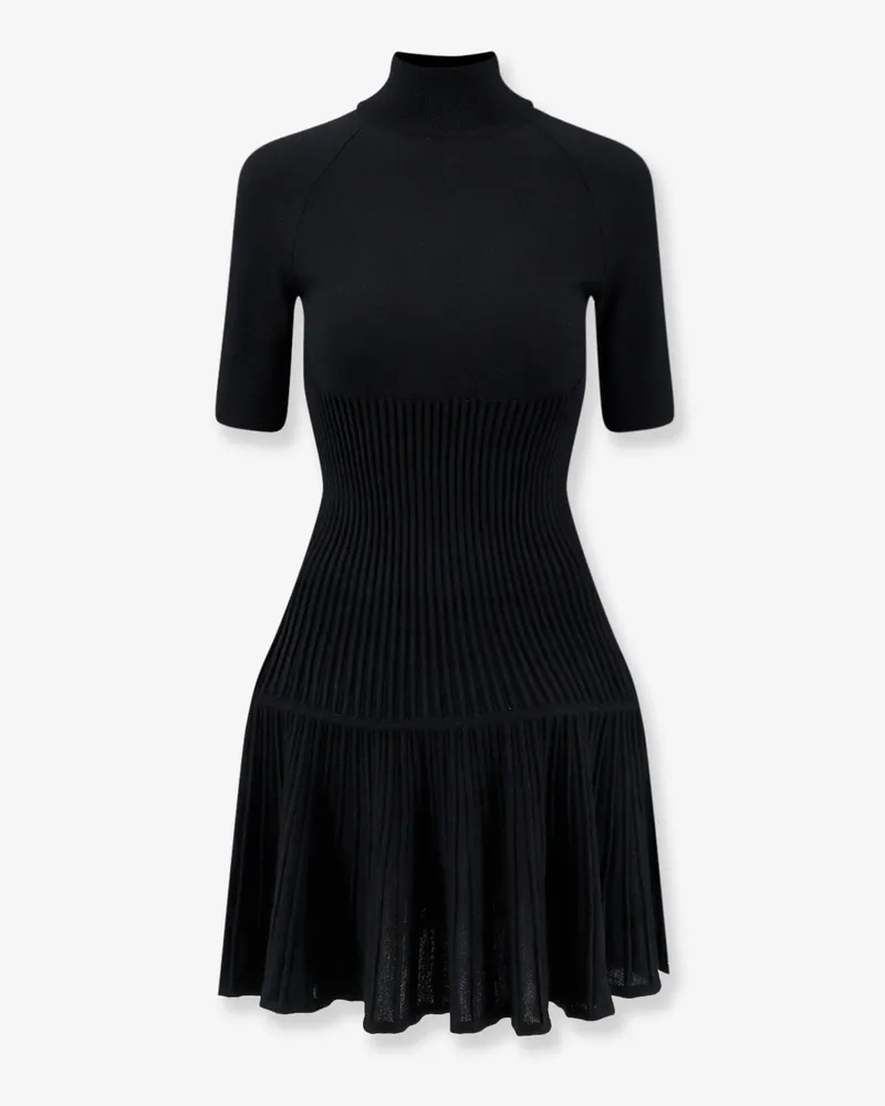 Alaïa Crinoline wool blend short dress -  - gender_Woman Black