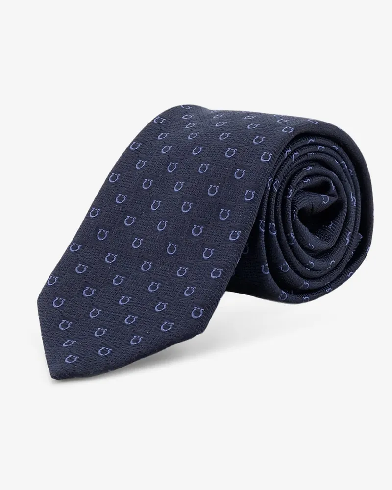 Ferragamo Cairo silk tie -  - gender_Man Blue