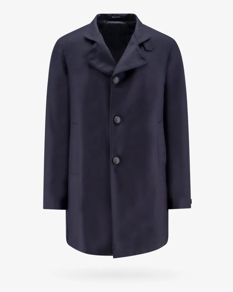 Tagliatore Water repellent virgin wool coat -  - gender_Man Blue