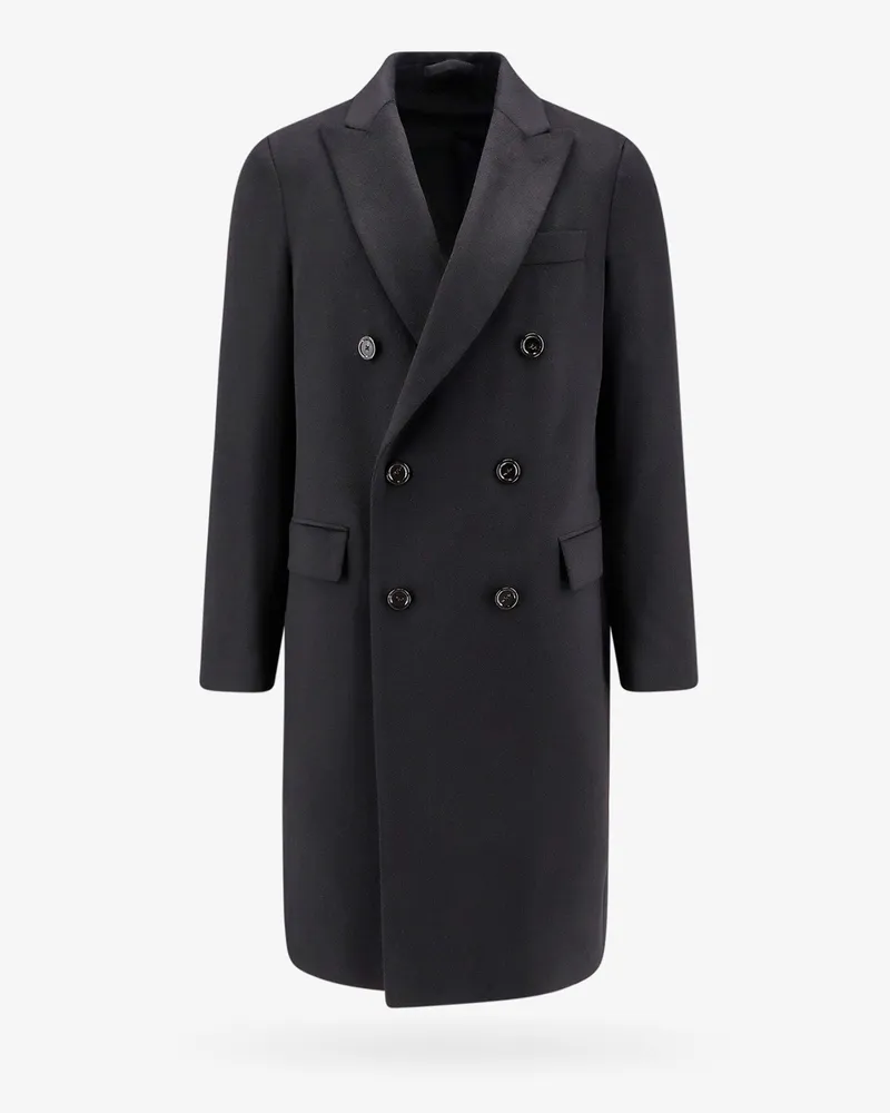 LARDINI Cashmere coat with peak lapel -  - gender_Man Black