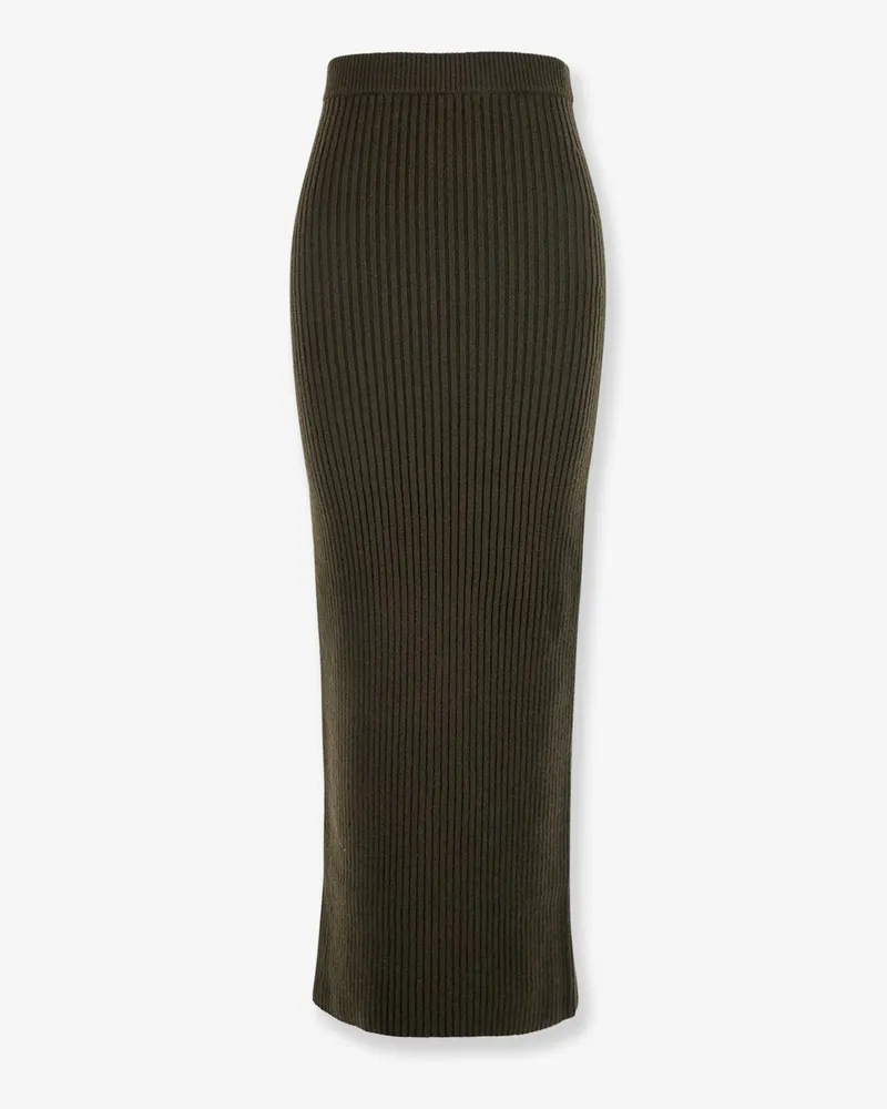 Max Mara Boris wool and cashmere long skirt -  - gender_Woman Green