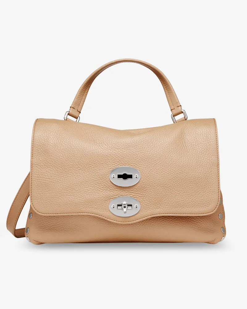 Zanellato Hammered leather Postina Daily crossbody bag -  - gender_Woman Brown