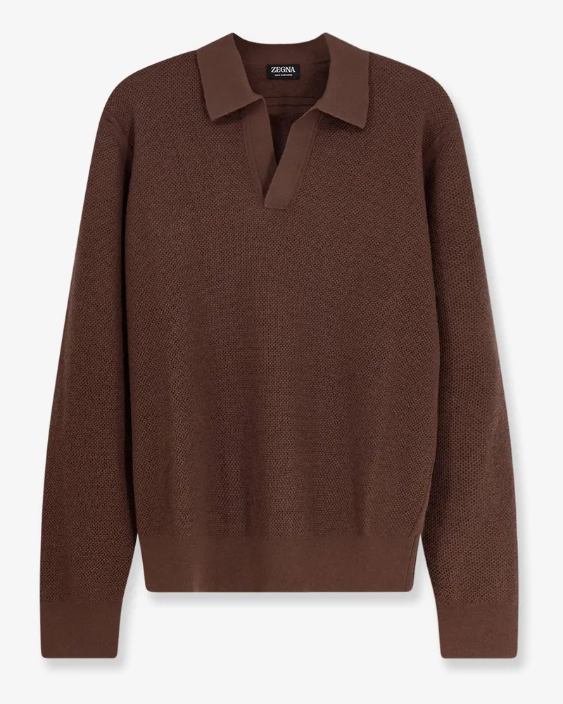 Ermenegildo Zegna Oasi Cashmere Collection Sweater -  - gender_Man Brown