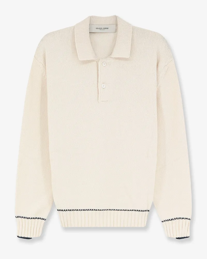 Golden Goose Ribbed cotton sweater -  - gender_Man Beige