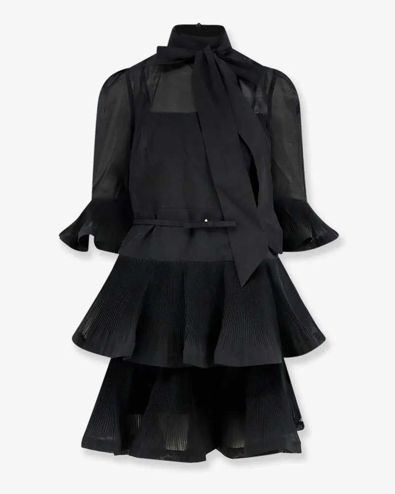 Zimmermann Short pleated dress -  - gender_Woman Black