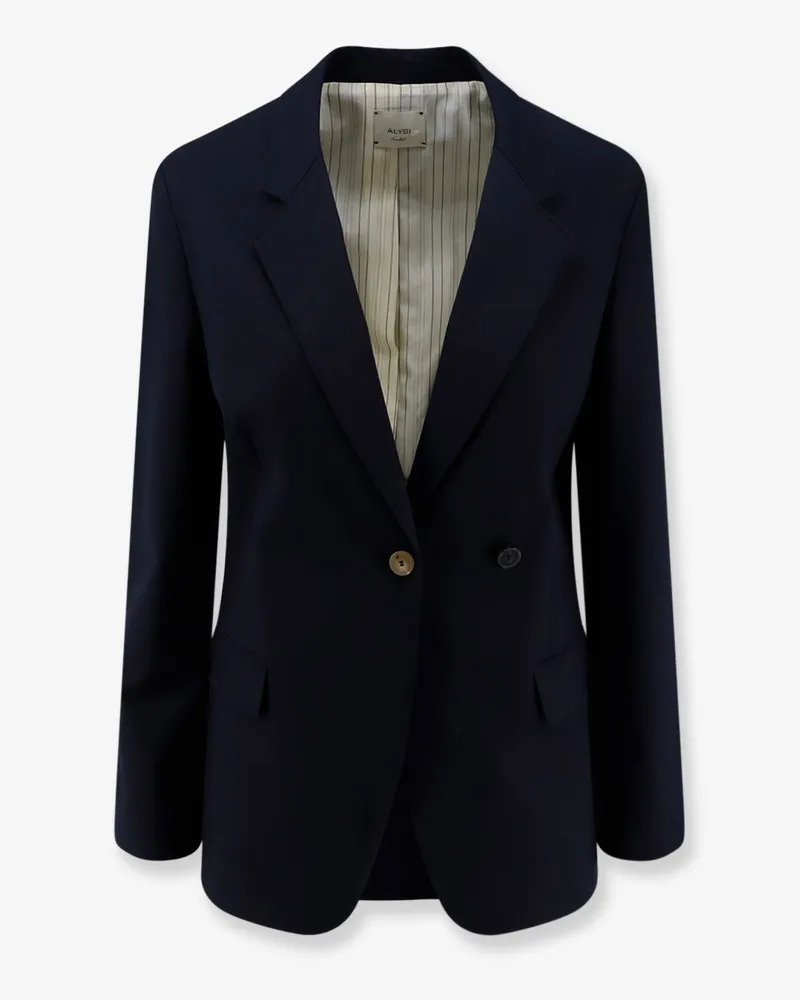 ALYSI Sartorial virgin wool blend blazer -  - gender_Woman Blue