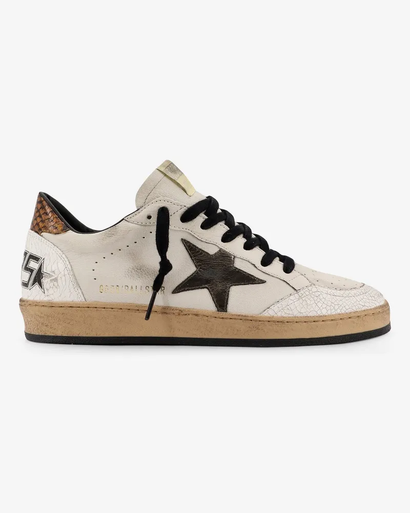 Golden Goose Ball Star leather sneakers -  - gender_Man White