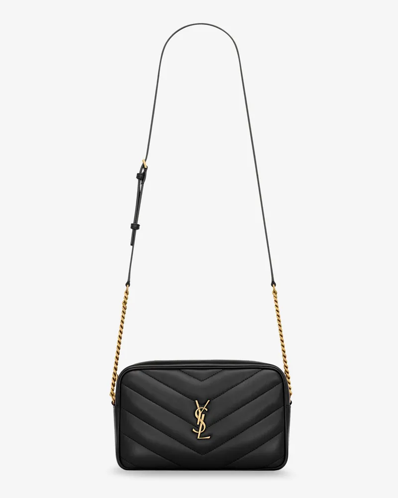 Saint Laurent Loulou matelassé leather crossbody bag -  - gender_Woman Black
