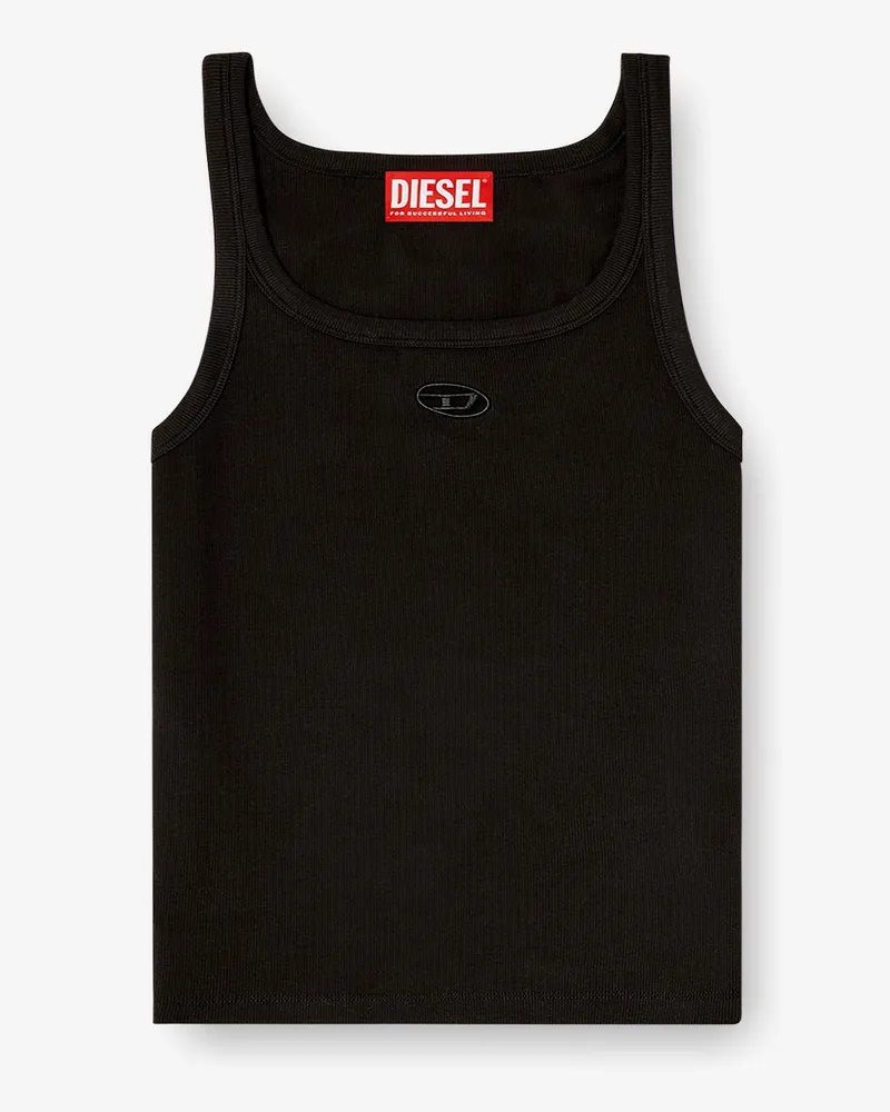 Diesel T-Wife-Od ribbed cotton tank top -  - gender_Woman Black