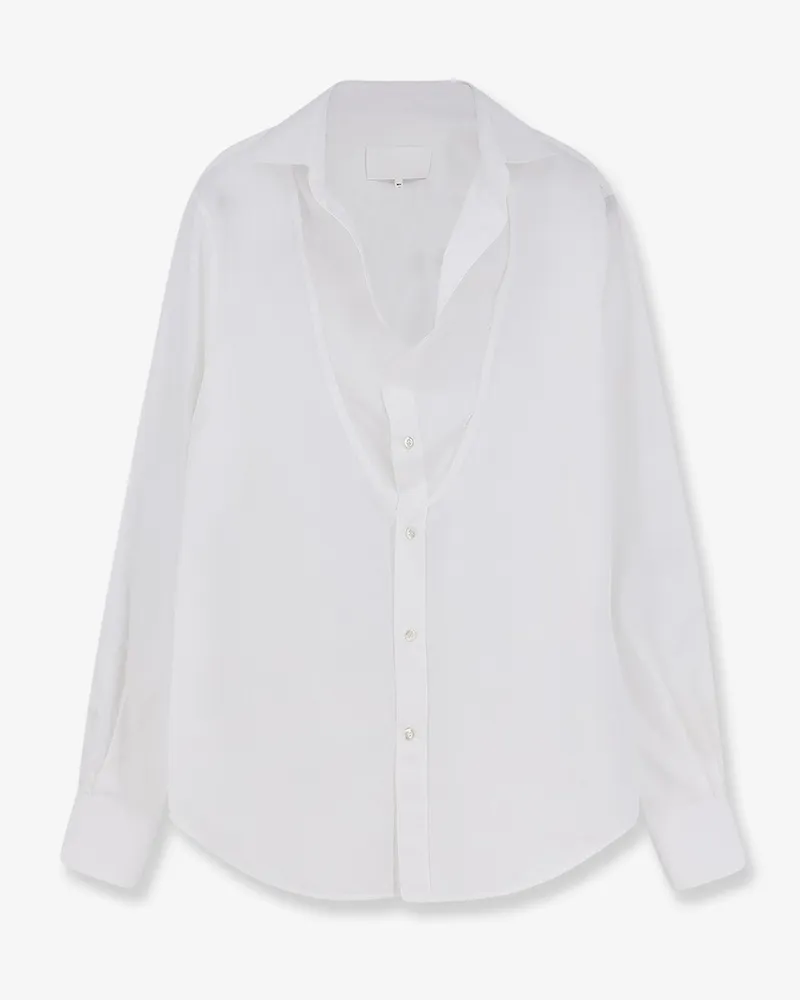 Maison Margiela Oversize cotton shirt -  - gender_Man White