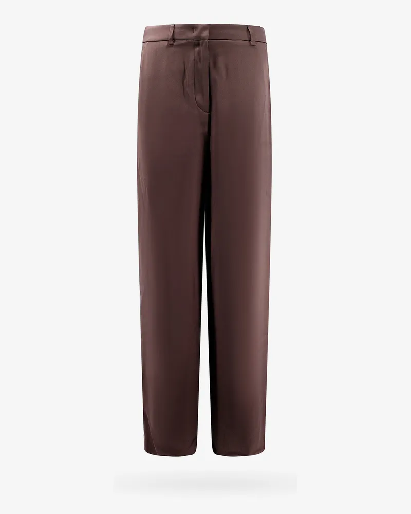 Giorgio Armani Silk wide trouser -  - gender_Woman Brown