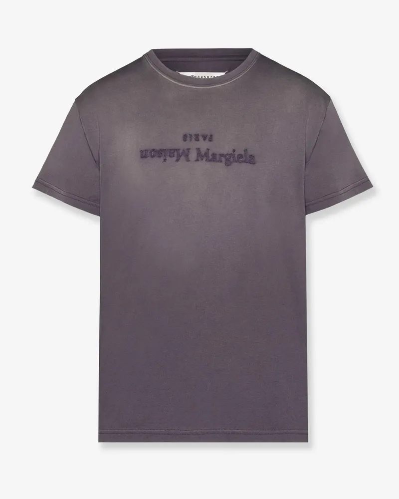 Maison Margiela Cotton T-shirt with rewashed effect -  - gender_Woman Purple