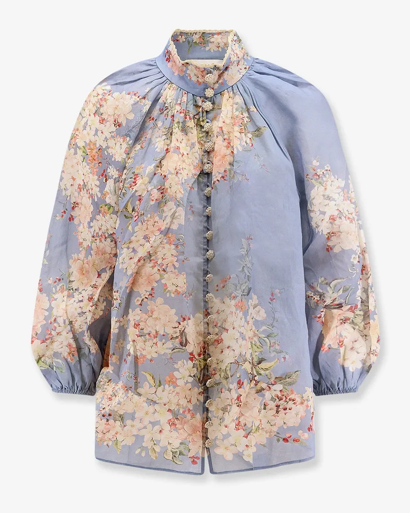 Zimmermann Cascadian Billow ramie shirt -  - gender_Woman Blue