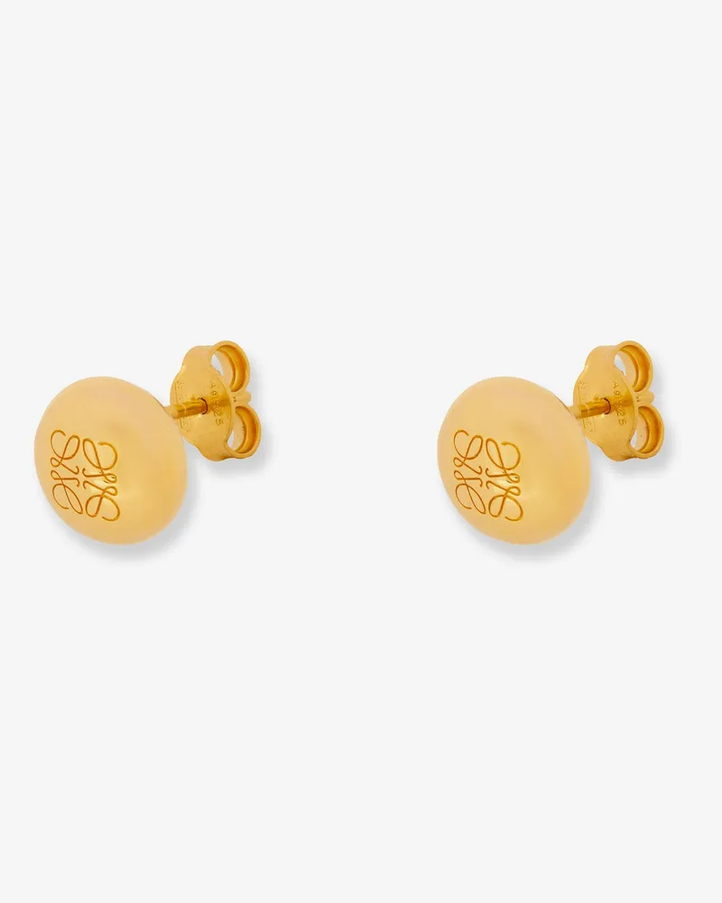 Loewe Paula's Ibiza Anagram Pebble Sterling Silver Earrings -  - gender_Woman Gold