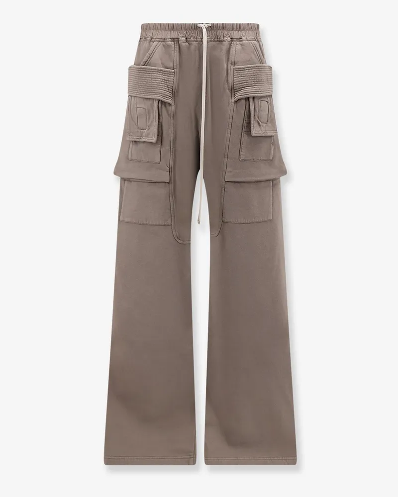 DRKSHDW by Rick Owens Cotton cargo trousers -  - gender_Man Grey