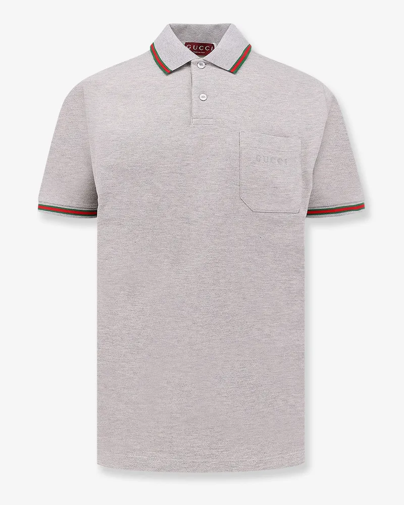 Gucci Cotton polo shirt -  - gender_Man Grey