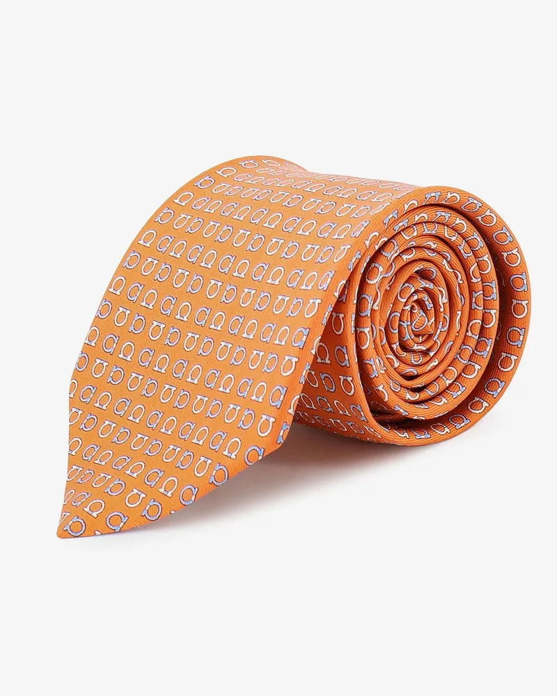 Ferragamo Silk Tie -  - gender_Man Orange