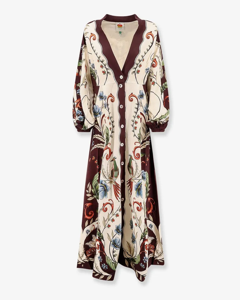 FARM Rio Millena maxi dress with all-over print -  - gender_Woman Brown