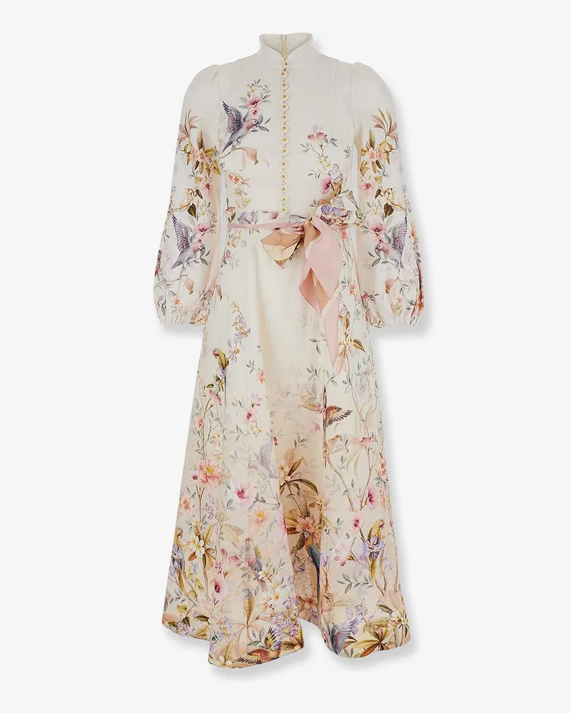 Zimmermann Rebellion linen long dress -  - gender_Woman Beige