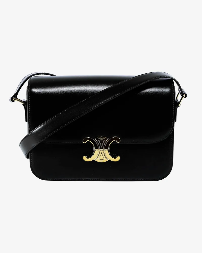 Celine Triomphe Classique leather shoulder bag -  - gender_Woman Black