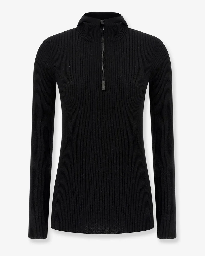 Brunello Cucinelli Cashmere blend turtleneck sweater -  - gender_Woman Black