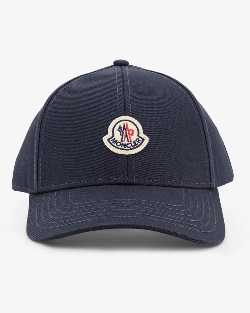 Moncler Cotton Baseball Hat -  - gender_Man Blue