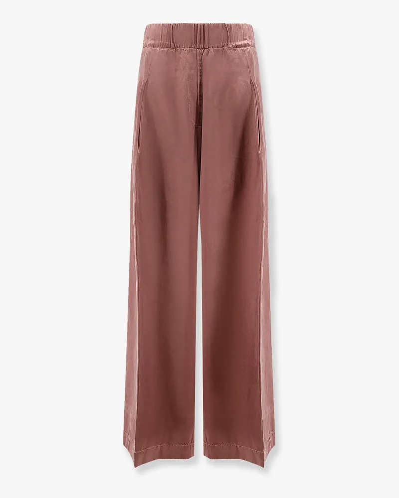 Dries van Noten Pila cupro and cotton trousers -  - gender_Woman Brown