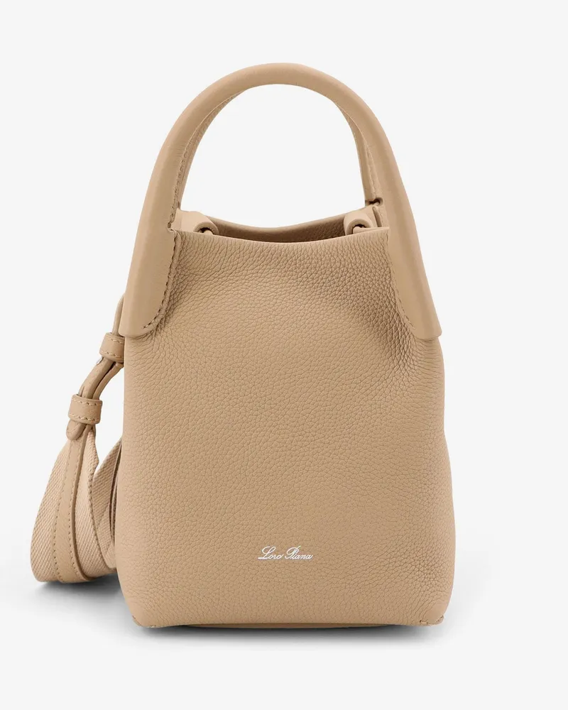 Loro Piana Bale Micro leather bucket bag -  - gender_Woman Beige