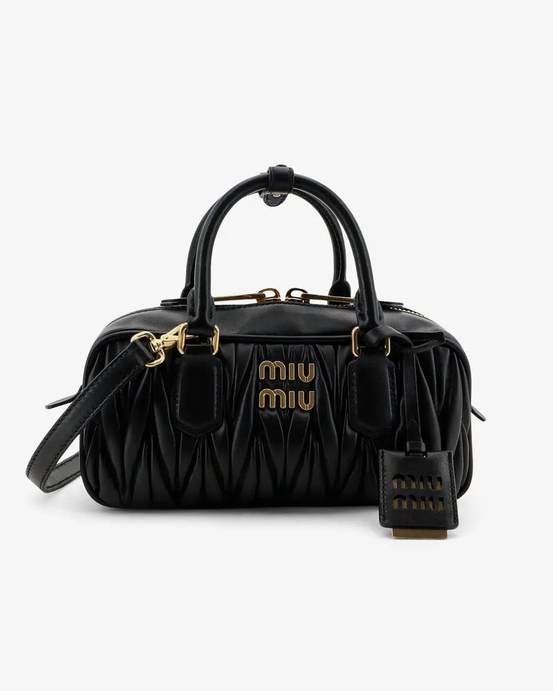 Miu Miu Arcadie matelassé leather crossbody bag -  - gender_Woman Black