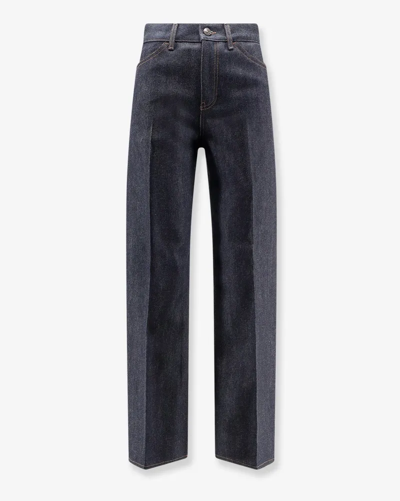 Loro Piana Max Trousers cotton and cashmere jeans -  - gender_Woman Blue